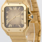 2024 PAPERS Cartier Santos GOLD SUNRAY 18K Yellow Gold 39.8mm 4070 WGSA0095 BOX