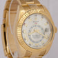MINT Rolex Sky-Dweller SILVER ROMAN 18K Yellow Gold Oyster 42mm 326938 BOX