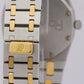 UNPOLISHED Audemars Piguet Royal Oak 33mm 18K Yellow Gold Steel Quartz 56303SA