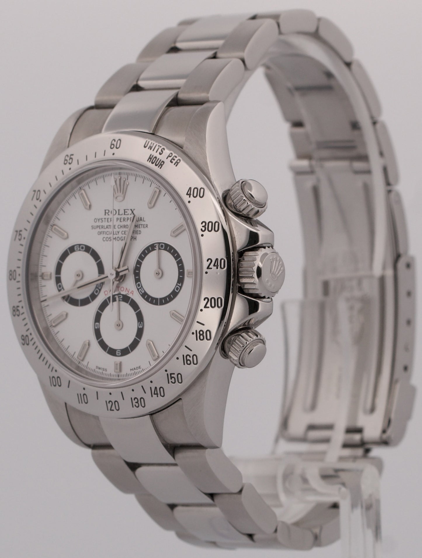2026 RSC Rolex Daytona Cosmograph WHITE Stainless Steel ZENITH 40mm 16520 Watch
