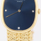 VINTAGE Patek Philippe Golden Eclipse 3748 BLUE DIAMOND 18K Yellow Gold Watch