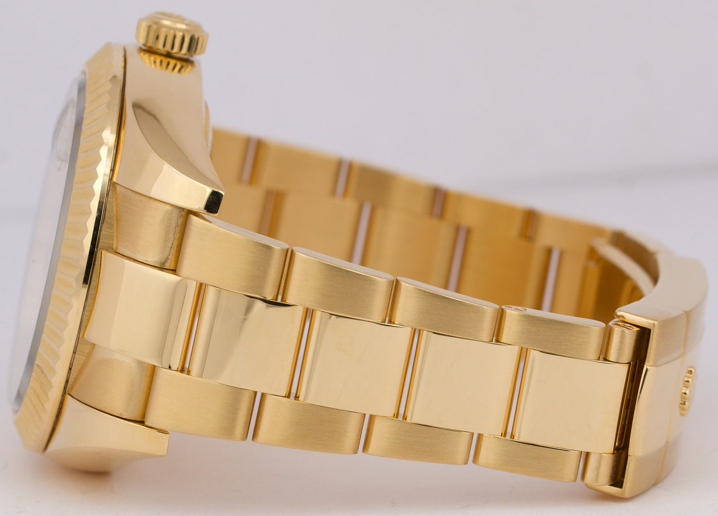 MINT Rolex Sky-Dweller SILVER ROMAN 18K Yellow Gold Oyster 42mm 326938 BOX