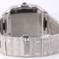 Cartier Santos LARGE PAPERS Pave DIAMOND 47.5x39.8mm WSSA0018 4072 Watch BOX