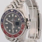 2021 PAPERS Rolex GMT-Master II PEPSI Red Blue 40mm JUBILEE 126710 BLRO BOX