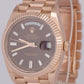 PAPERS Rolex Day-Date President 40mm FACTORY CHOCOLATE BAGUETTE 18K 228235 BOX