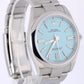 2022 PAPERS UNPOL. Rolex Oyster Perpetual Steel TURQUOISE 41mm 124300 Watch BOX