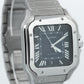 2023 PAPERS Cartier Santos 39.8mm BLUE 4072 WSSA0030 Stainless Steel Watch BOX