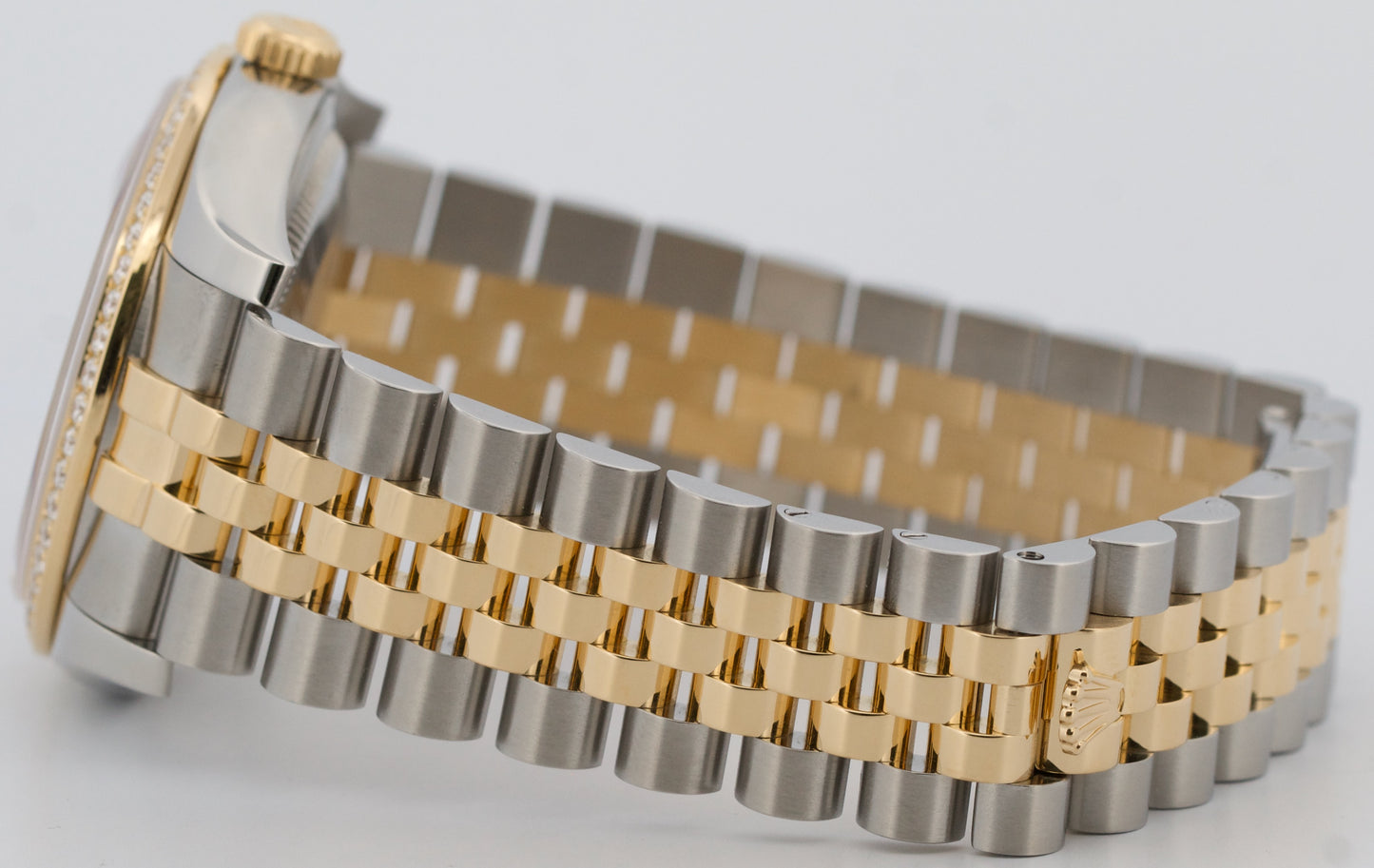 PAPERS Rolex DateJust 36mm FACTORY RHODIUM DIAMOND 18K Gold JUBILEE 116243 BOX