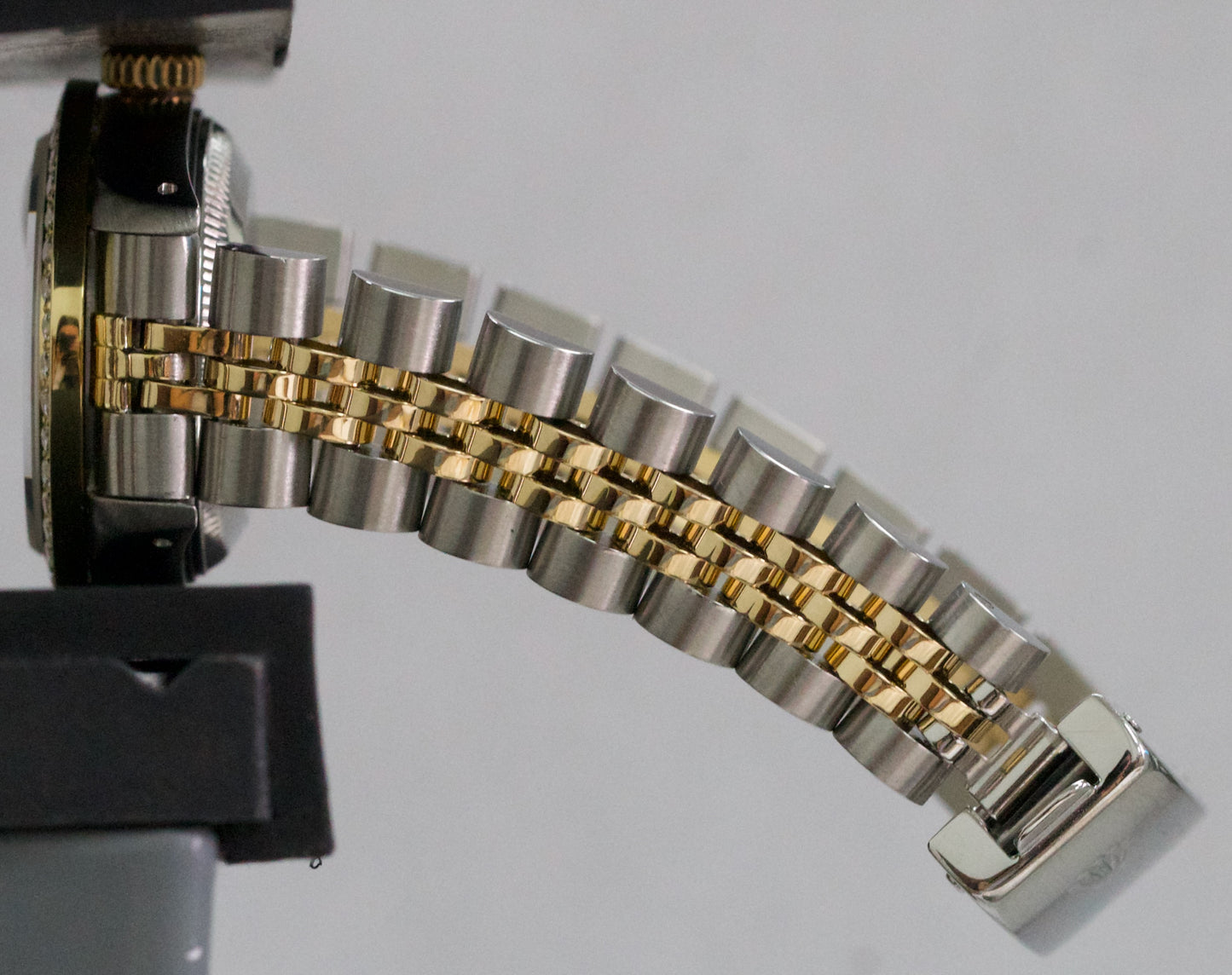 1990 Ladies Rolex DateJust 26mm MOP DIAMOND BEZEL 18K Gold Steel JUBILEE 69173