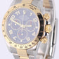 2018 PAPERS Rolex Daytona Cosmograph Two-Tone Blue Racing 40mm 116523 Watch BOX
