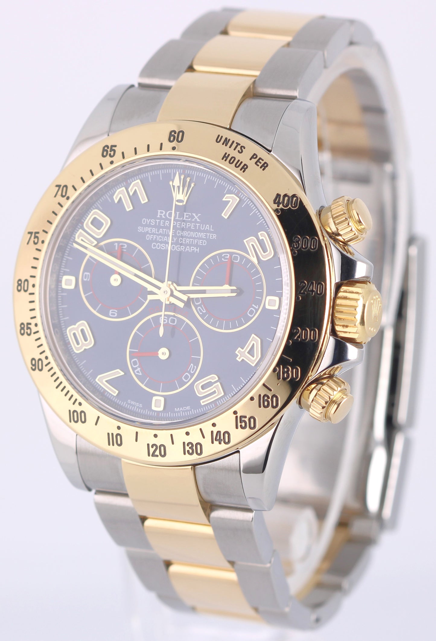 2018 PAPERS Rolex Daytona Cosmograph Two-Tone Blue Racing 40mm 116523 Watch BOX
