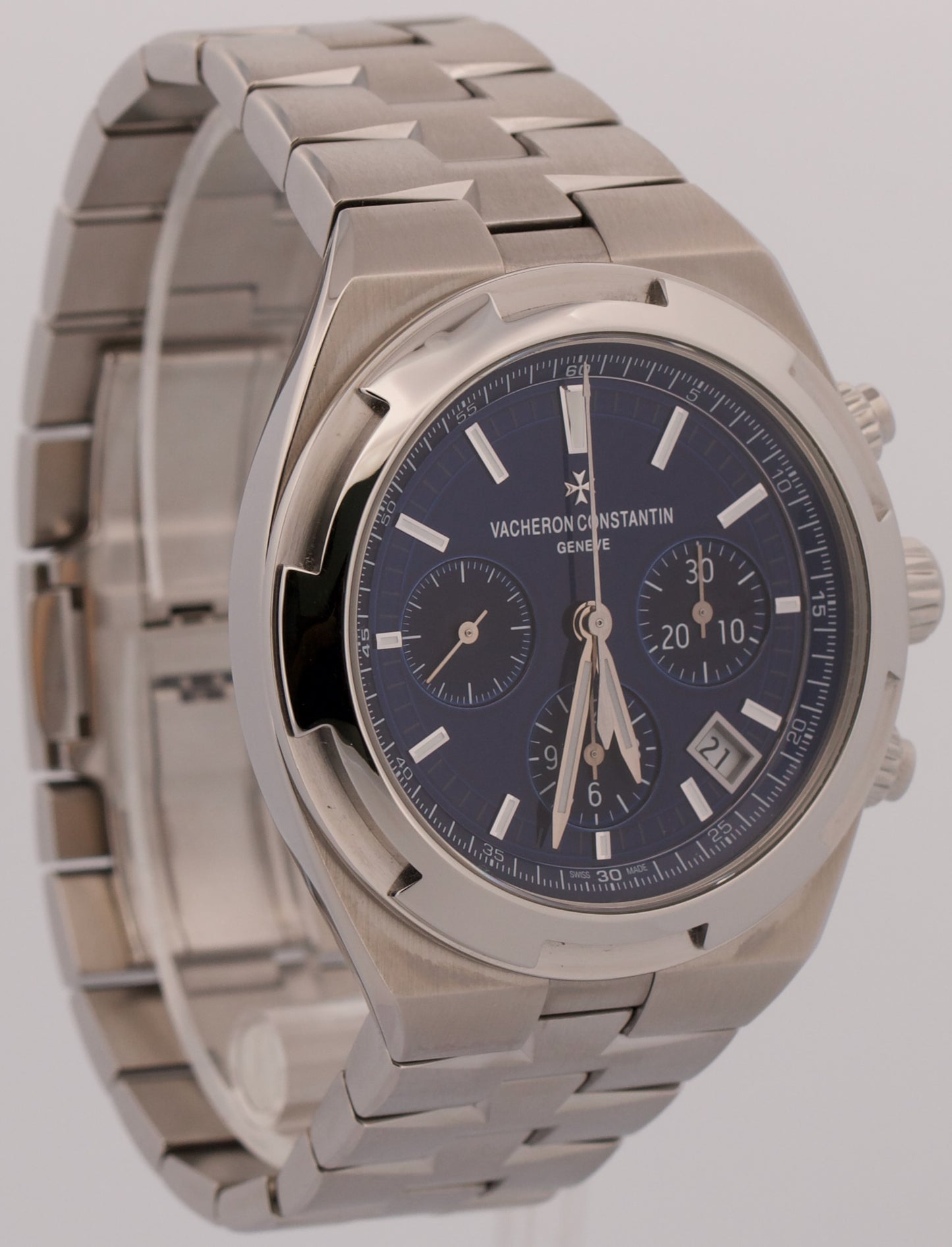 2019 PAPERS Vacheron Constantin Overseas BLUE Steel 42mm 5500V/110A-B148 BOX