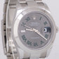 NEW SEPTEMBER 2024 PAPERS Rolex DateJust 41mm WIMBLEDON Roman Steel 126300 BOX