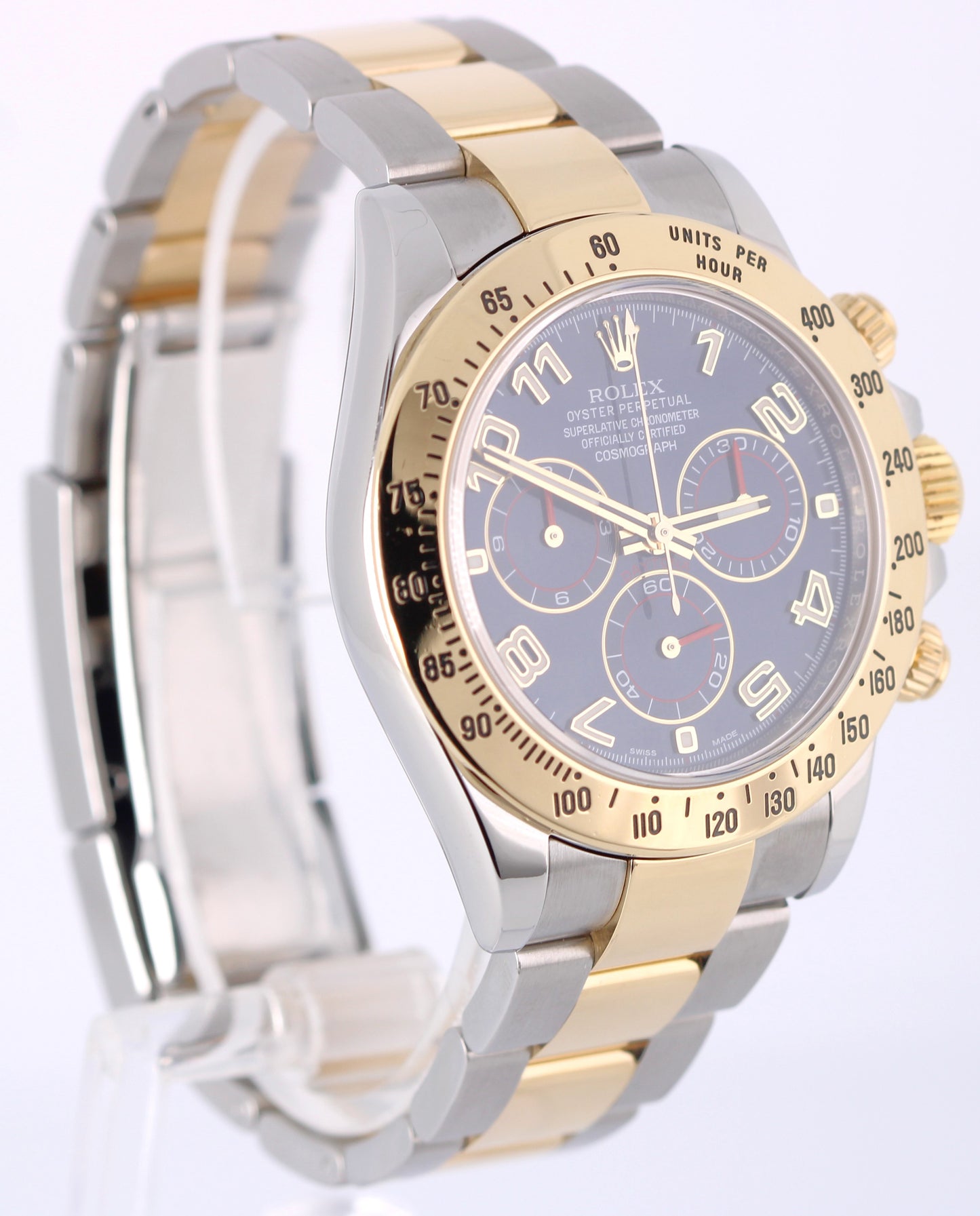 2018 PAPERS Rolex Daytona Cosmograph Two-Tone Blue Racing 40mm 116523 Watch BOX