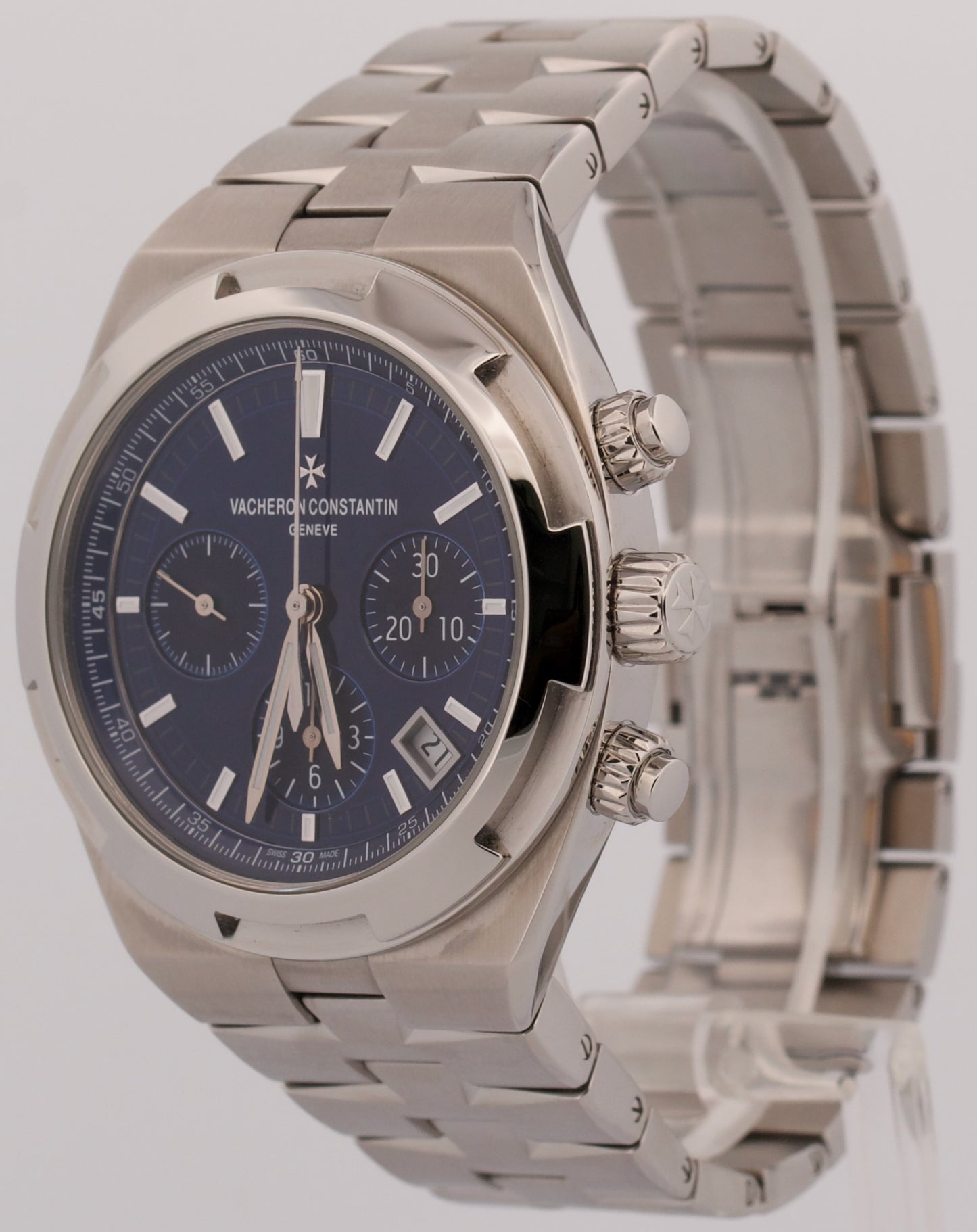 2019 PAPERS Vacheron Constantin Overseas BLUE Steel 42mm 5500V/110A-B148 BOX
