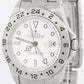Rolex Explorer II 40mm WHITE Red Stainless Steel Oyster Date GMT Watch 16570