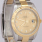 2021 PAPERS Rolex DateJust 41 CHAMPAGNE DIAMOND 18K Gold Oyster 41mm 126333 BOX