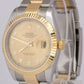 2021 PAPERS Rolex DateJust 41 CHAMPAGNE DIAMOND 18K Gold Oyster 41mm 126333 BOX