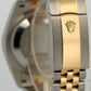 Rolex DateJust 36 WHITE ROMAN 18K Yellow Gold Steel JUBILEE Fluted 36mm 126233