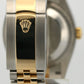 Rolex DateJust 36 WHITE ROMAN 18K Yellow Gold Steel JUBILEE Fluted 36mm 126233