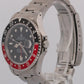 PAPERS Rolex GMT-Master II COKE Red Black Stainless Steel OYSTER 16710 Watch BOX