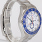 MINT PAPERS Rolex Yacht-Master II 44mm White Stainless Blue Watch 116680 BOX