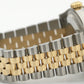 Rolex DateJust 36 WHITE ROMAN 18K Yellow Gold Steel JUBILEE Fluted 36mm 126233