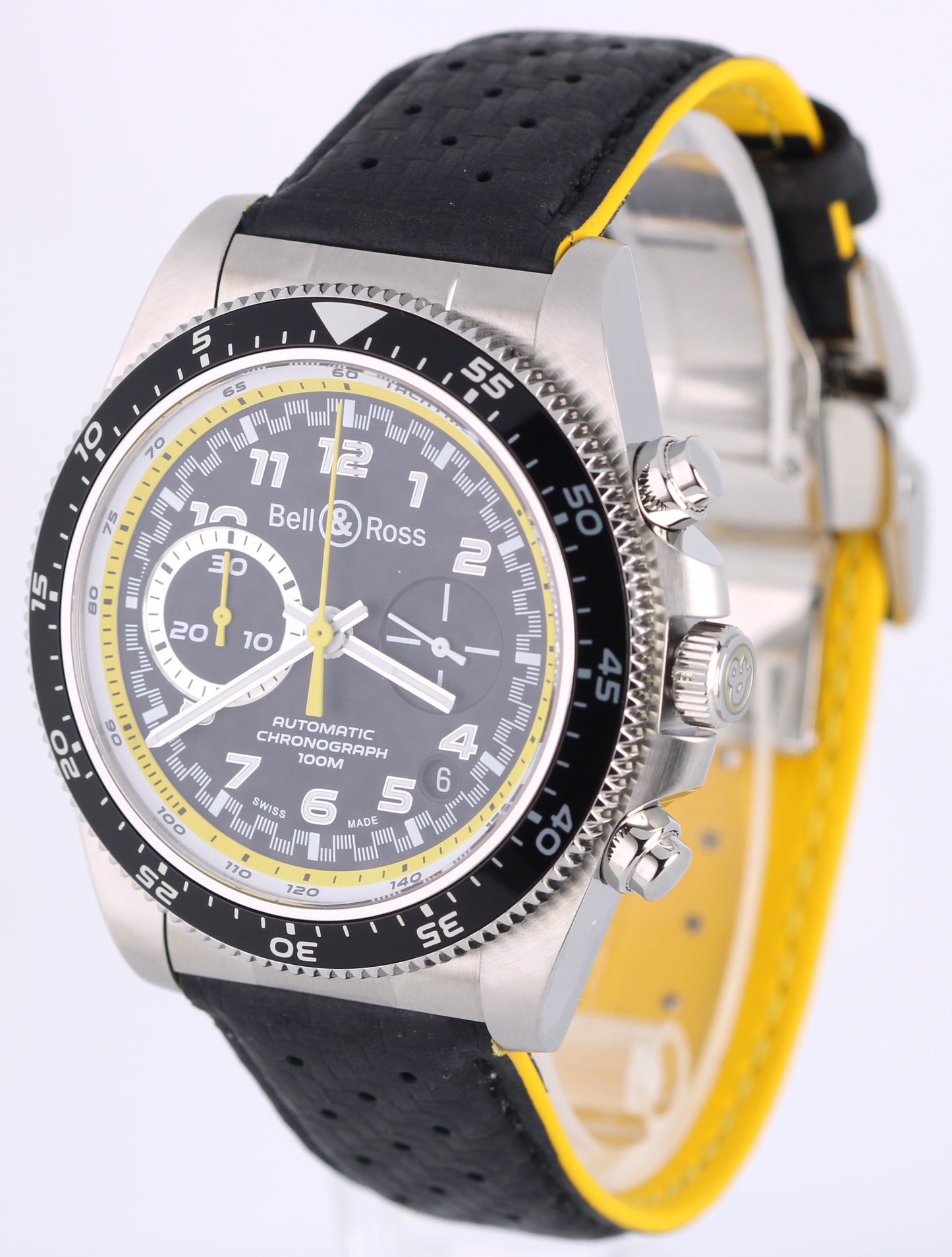 LIMITED EDITION Bell & Ross RS20 Renault F1 Team Black 43mm BRV3-94-S Watch BOX