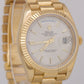 MINT 2023 Rolex Day-Date President 40mm SILVER MOTIF 18K Yellow Gold 228238 BOX