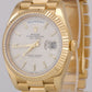 MINT 2023 Rolex Day-Date President 40mm SILVER MOTIF 18K Yellow Gold 228238 BOX