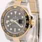 Rolex GMT-Master II Ceramic BLACK Two-Tone 18K Gold 40mm 116713 LN Watch BOX