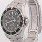 PAPERS Rolex Sea-Dweller BLACK 40mm Stainless Steel Oyster 16600 Dive Watch BOX