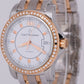 Carl F. Bucherer Patravi 38mm White Steel Rose Gold DIAMOND Watch 00.10617.07.23