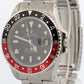 1987 Rolex GMT-Master II 40mm FAT LADY Red Black COKE Stainless Steel 16760