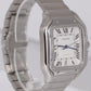 MINT PAPERS Cartier Santos 39.8mm White Stainless Steel Watch 4072 WSSA0009 BOX