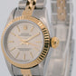 PAPERS Rolex Oyster Perpetual 24mm SILVER Two-Tone Gold Steel JUBILEE 67193 BOX