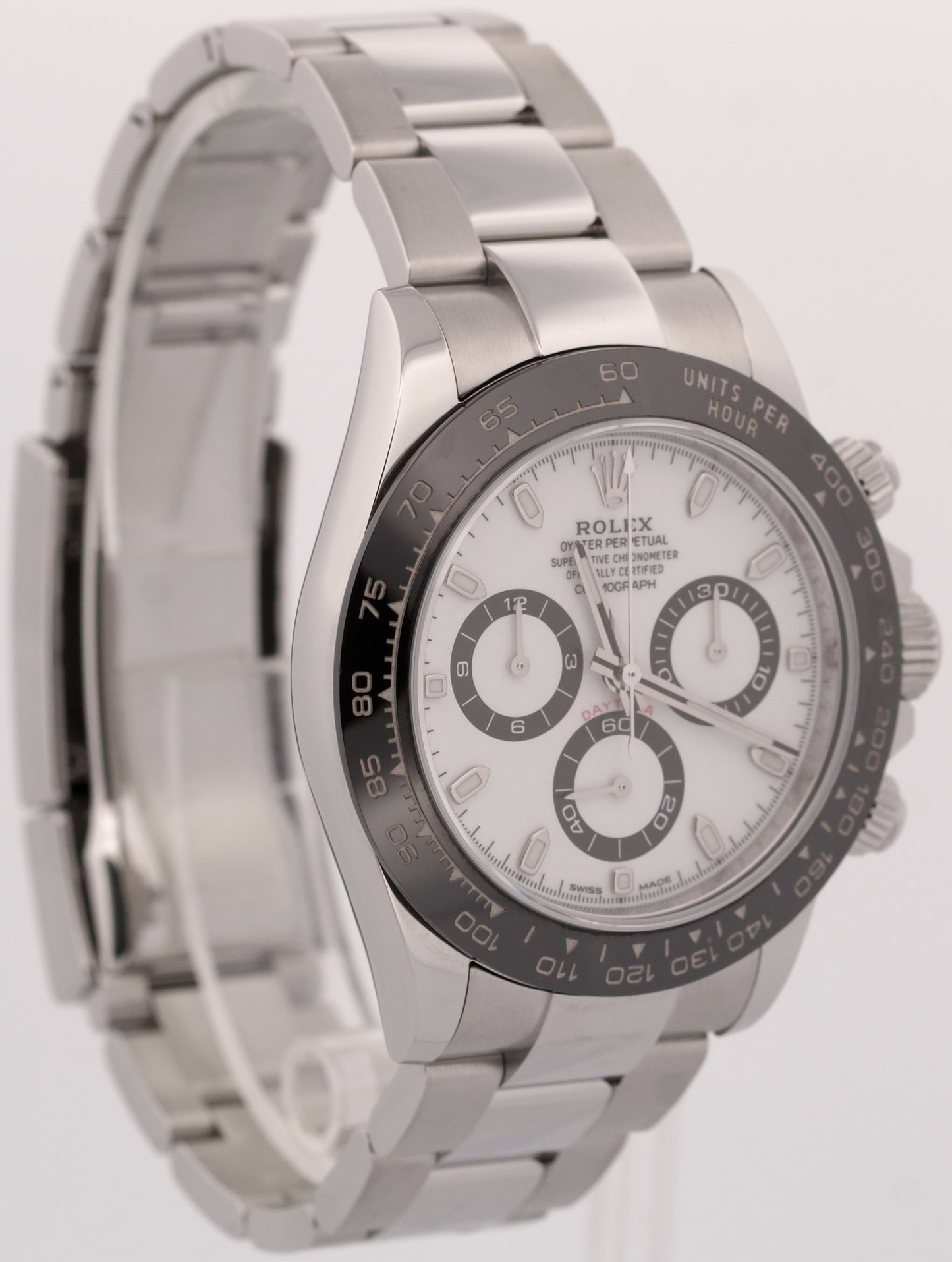 2021 PAPERS Rolex Daytona PANDA White Stainless Steel CERAMIC 40mm 116500 LN BOX