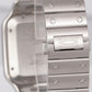 MINT PAPERS Cartier Santos 39.8mm White Stainless Steel Watch 4072 WSSA0009 BOX