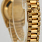 Ladies Rolex DateJust President 26mm BLUE DIAMOND 18K Yellow Gold Watch 69178