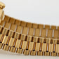 Ladies Rolex DateJust President 26mm BLUE DIAMOND 18K Yellow Gold Watch 69178