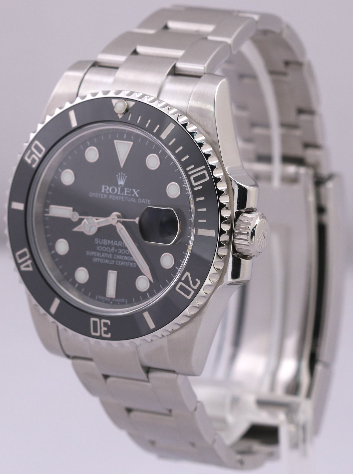 MINT PAPERS Rolex Submariner Date Steel Steel BLACK Ceramic 40mm 116610 LN BOX