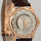 Patek Philippe World Time Complications SILVER 18K Rose Gold 39.5mm 5130R Watch