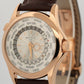 Patek Philippe World Time Complications SILVER 18K Rose Gold 39.5mm 5130R Watch