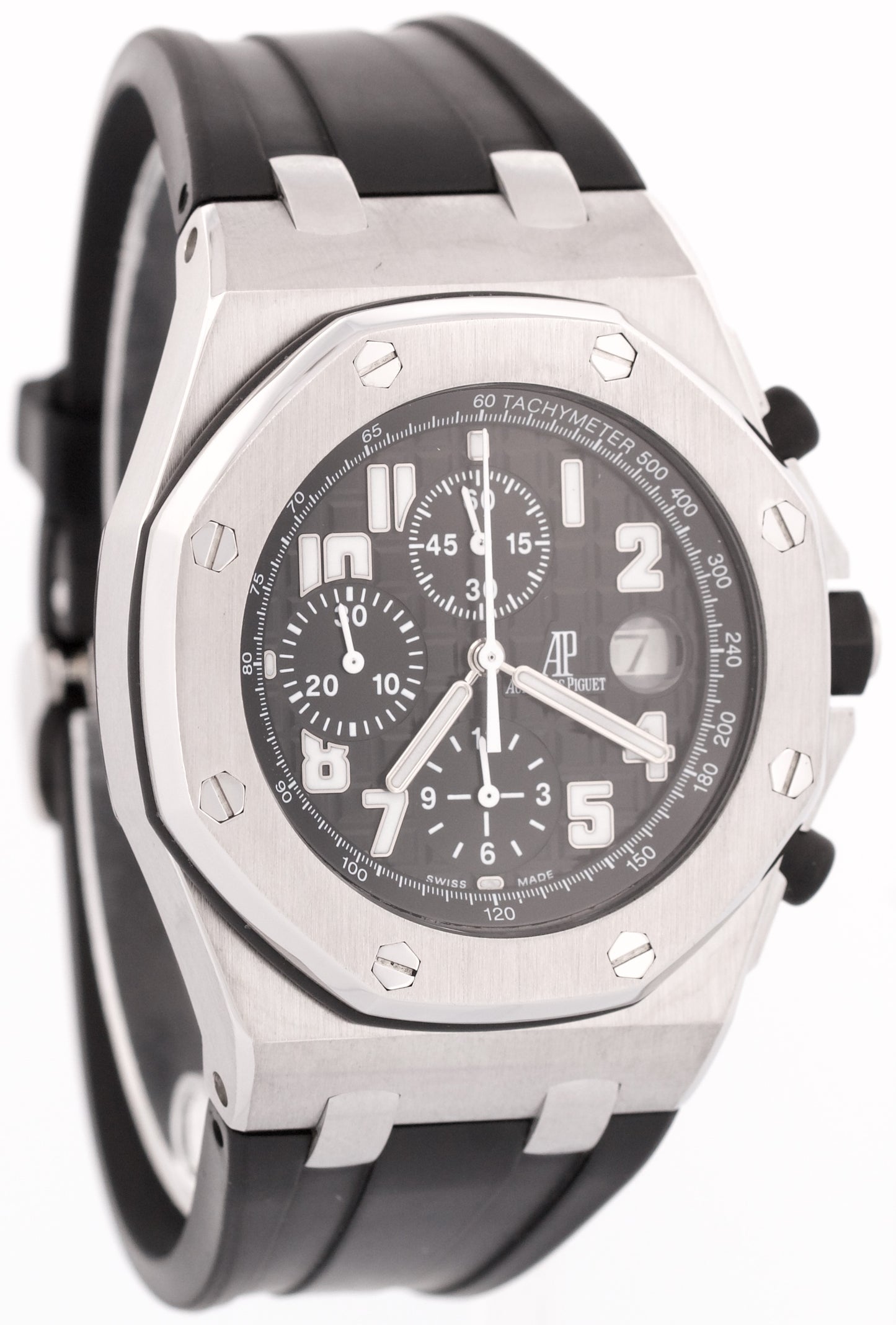 MINT Audemars Piguet Royal Oak Offshore BLACK Chronograph Rubber Steel 26170ST