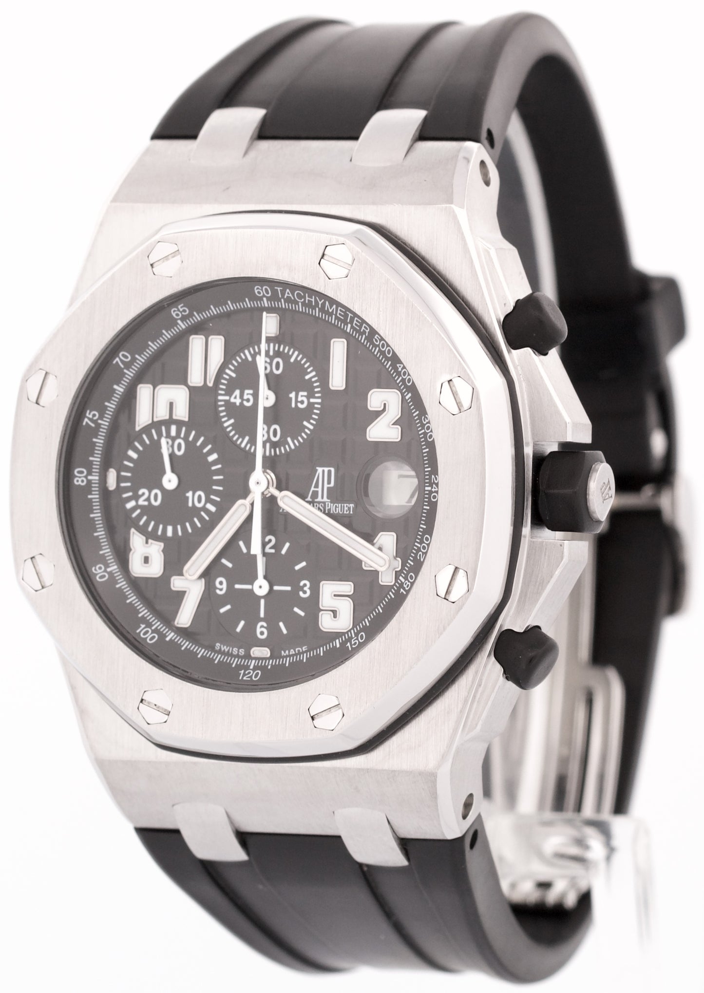 MINT Audemars Piguet Royal Oak Offshore BLACK Chronograph Rubber Steel 26170ST