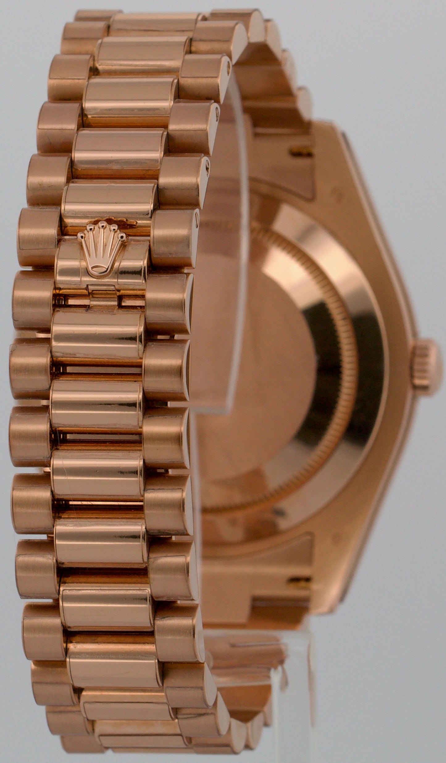 PAPERS Rolex Day-Date II 41mm President CONCENTRIC PINK Roman 18K 218235 BOX