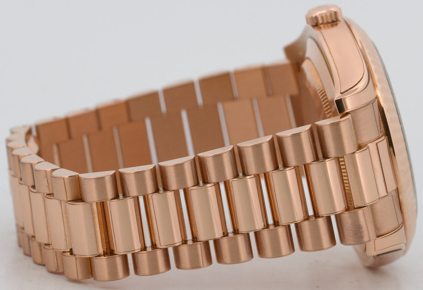 PAPERS Rolex Day-Date II 41mm President CONCENTRIC PINK Roman 18K 218235 BOX