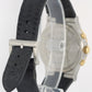 BVLGARI Diagono Two-Tone 18k Yellow Gold Steel White 36mm CH 35 SG Leather Watch