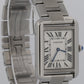 2012 PAPERS Cartier Tank Solo SILVER Steel 23mm Quartz Leather 3170 W5200013 BOX