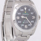 MINT Rolex Air-King 40mm Green BLACK Stainless Steel Arabic Oyster 116900 Watch